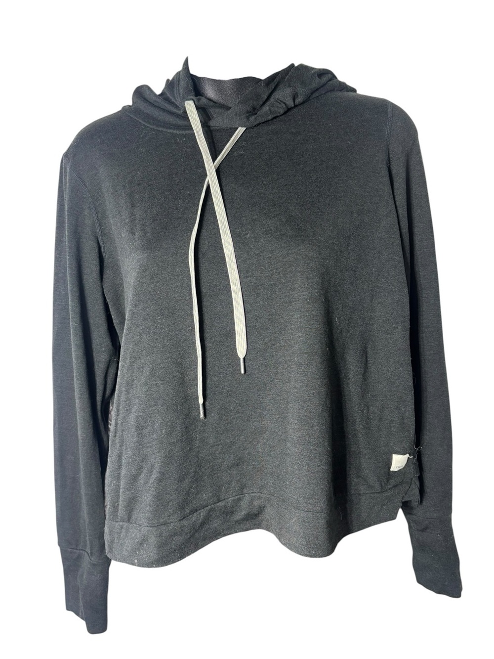 Vuori women’s halo essential hoodie black athleisure Dreamknit lightweight